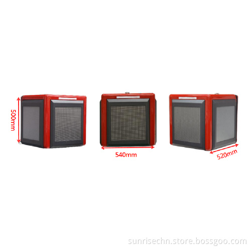 LED Lighted FRP Plastic Motorcycle Food Delivery Boxes for Sale